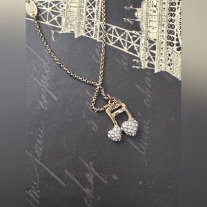 Juicy Couture Gold Necklace with Sparkling Pendant